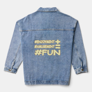 Chaqueta Vaquera "DIVERSIÓN" Diseño De Expresión Cuta. ¡Hazte con u