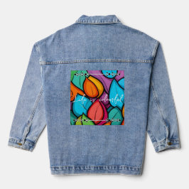 Chaqueta vaquera divertida y colorida