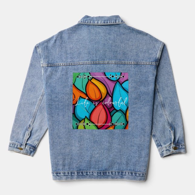 Chaqueta vaquera divertida y colorida (Reverso )
