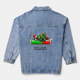 Chaqueta Vaquera Divertido árbol de Navidad que reactiva