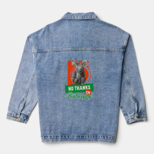 Chaqueta Vaquera Divertido Koala Introvertido Recargando Estado de