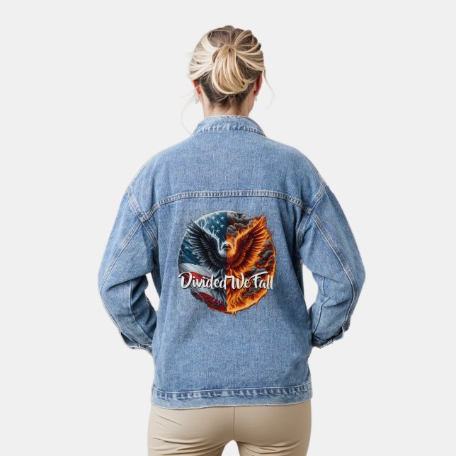 Chaqueta Vaquera Divididos Caemos Estados Unidos quemándose (Modelo)