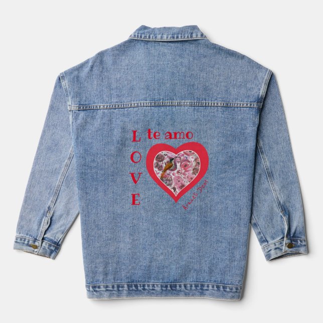 Chaqueta Vaquera Doble corazón apasionado (Reverso )