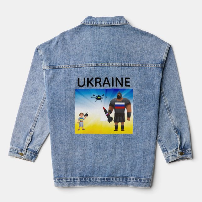 Chaqueta Vaquera Dominio de drones ucranianos (Reverso )