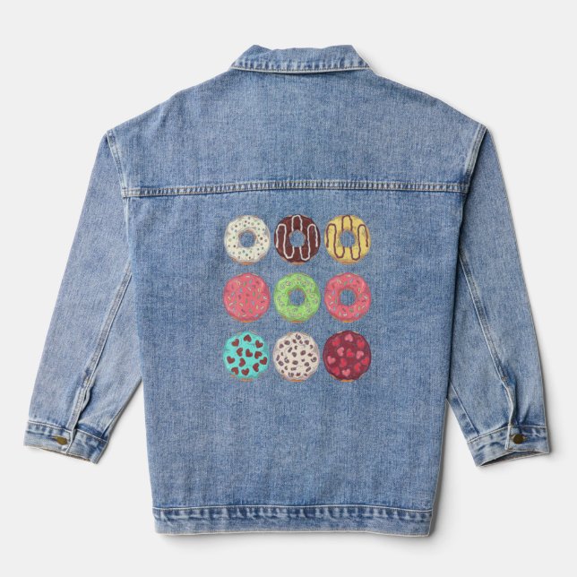 Chaqueta Vaquera Donut Assorts Sweets Foodie Cookie Donut (Reverso )