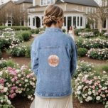 Chaqueta Vaquera Dorado rosa deja floral a la novia Denim Jacket<br><div class="desc">Hermoso Oro Rosa Sale Floral La Novia Boda Denim Jacket</div>