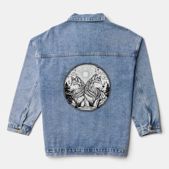 Chaqueta Vaquera Dos lobos (Reverso )
