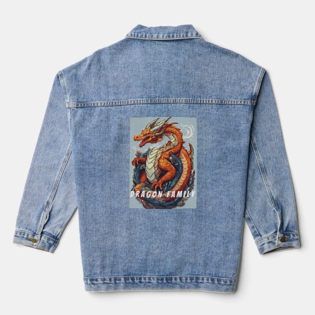 Chaqueta Vaquera "Dragon Family" Sailor Jerry Style Denim Jacket (Reverso )