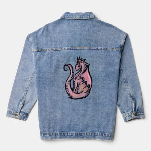Chaqueta Vaquera Dragón rosa