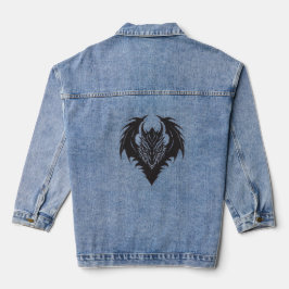Chaqueta Vaquera dragon symbol denim jacket