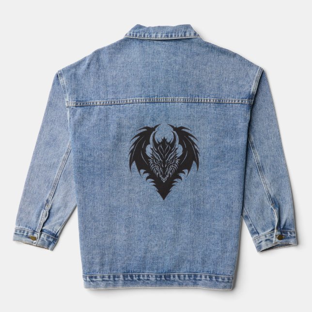 Chaqueta Vaquera dragon symbol denim jacket (Reverso )