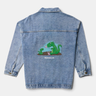 Chaqueta Vaquera dragones cortos asando malvaviscos personalizado