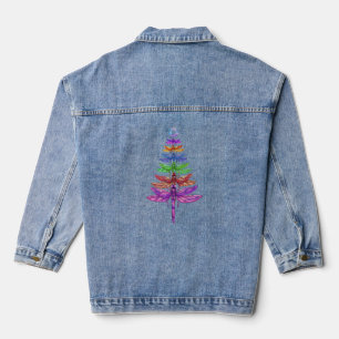 Chaqueta Vaquera Dragonfly Christmas Tree Shirt Inspire Lover Xmas 