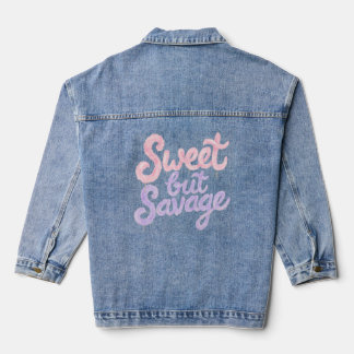 Chaqueta Vaquera Dulce Pero Salvaje Estilo Callejero Algodón de Azú