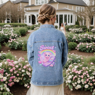 Chaqueta Vaquera Dulces vibraciones de ciber-pop y sueños pastel