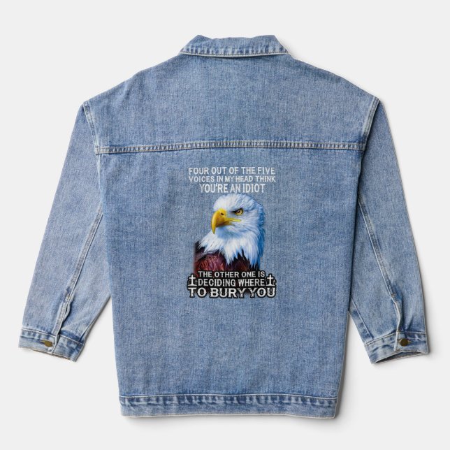 Chaqueta Vaquera Eagle Cuatro De Las Cinco Voces De Mi Cabeza Piens (Reverso )