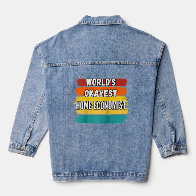 Chaqueta Vaquera Economista de casa, economista de casa más Okayer  (Reverso )
