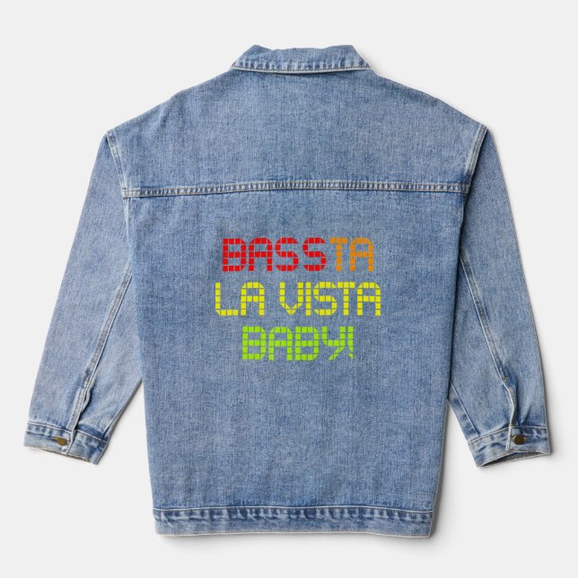 Chaqueta Vaquera Edm Rave Hardstyle Dubstep Dj Techno Bassta La Vis (Reverso )