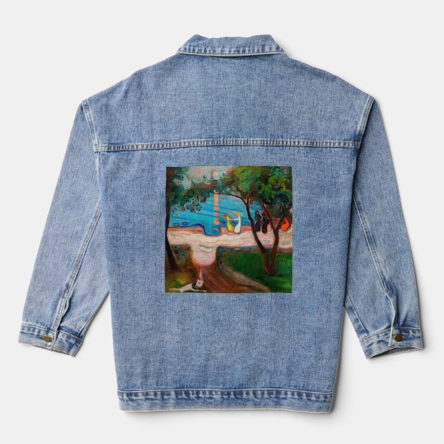 Chaqueta Vaquera Edvard Munch - Baile en la playa (Reverso )