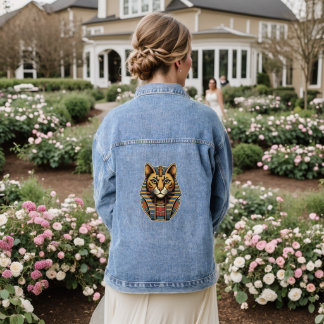 Chaqueta Vaquera Egyptian Cat Women’s Denim Jacket – Pharaonic Cat 