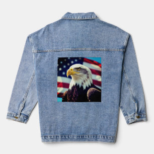 Chaqueta Vaquera El Águila Americana – Alas de Poder y Libertad