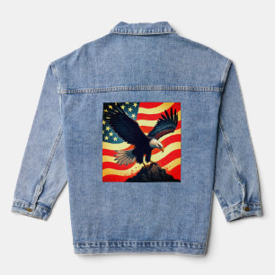 Chaqueta Vaquera El Águila Americana – Alas de Poder y Libertad