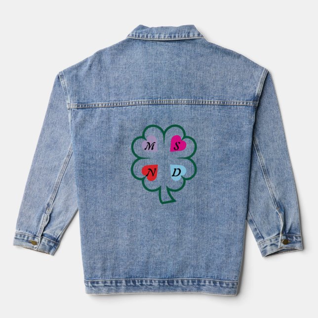 Chaqueta Vaquera El amor con los corazones (Reverso )