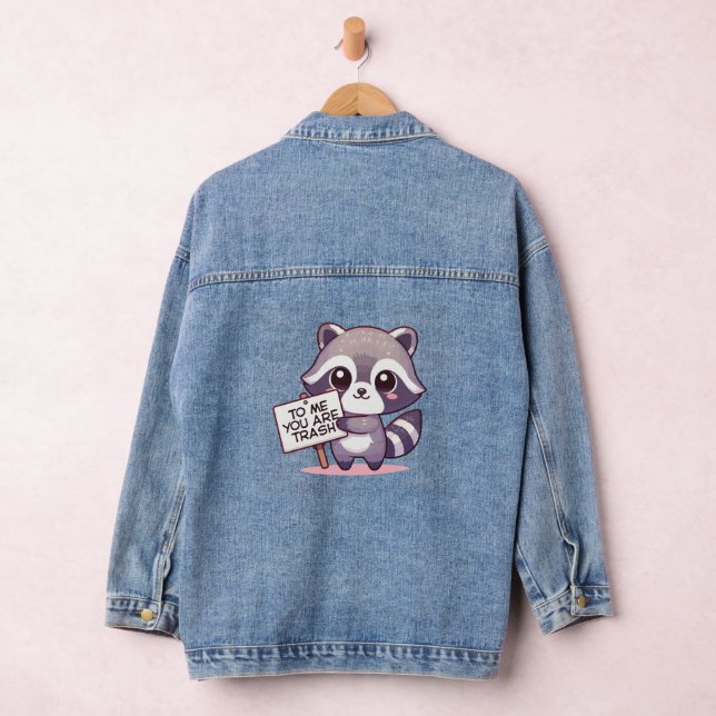 Chaqueta Vaquera El gracioso mensaje de Cheeky Raccoon (Hangar)