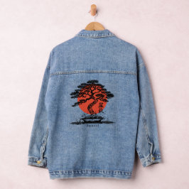 Chaqueta Vaquera El kanji japonés Bonsai personalizado