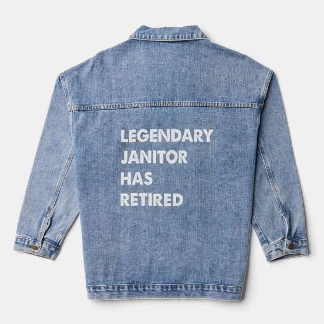 Chaqueta Vaquera El legendario Janitor se ha retirado (Reverso )