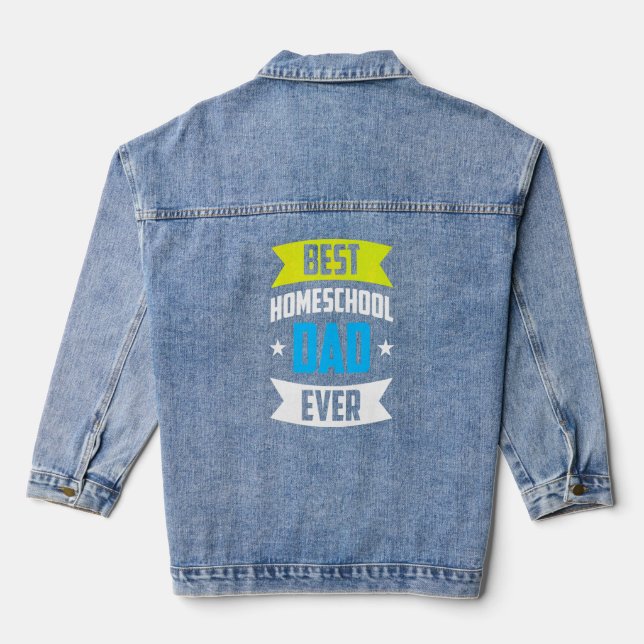 Chaqueta Vaquera El mejor padre de la escuela primaria de secundari (Reverso )