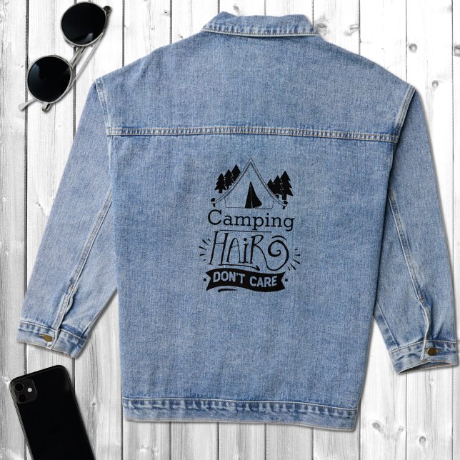 Chaqueta Vaquera El pelo de camping no le importa (Subido por el creador)