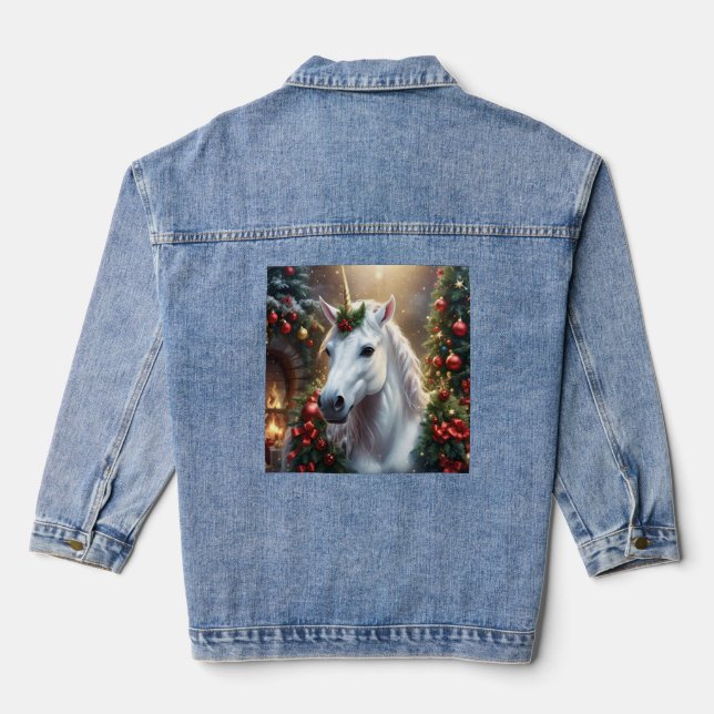 Chaqueta Vaquera “El Unicornio de Noel” (Reverso )