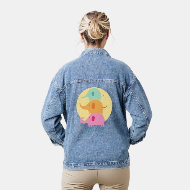 Chaqueta Vaquera elefante, juguemos (Modelo)