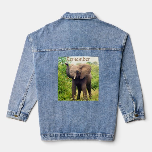 Chaqueta Vaquera Elefante salvaje (Reverso )
