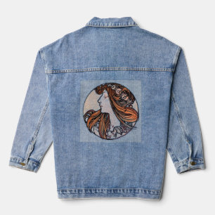 Chaqueta Vaquera Elegancia Art Nouveau vintage - Alphonse Mucha Tri