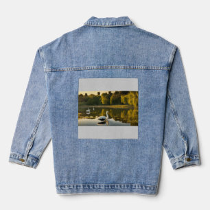 Chaqueta Vaquera Elegancia Impresionante – Musa Europea con Ropa Mo