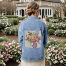 Elegancia: Jean Jacket de inspiración porcelana