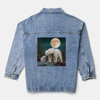 Chaqueta Vaquera Elegancia polar bajo la luz de la luna