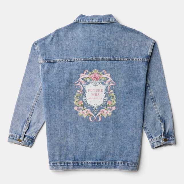 Chaqueta Vaquera Elegante Escudo floral | Futura Sra. (Reverso )