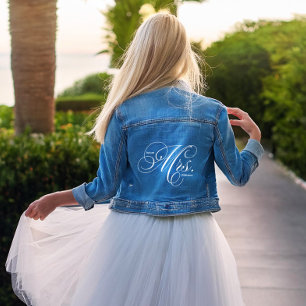 Chaqueta Vaquera Elegante letra "Future Mrs" Novia personalizada