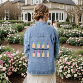 Chaqueta Vaquera Elige tu propio estilo.. arte de uñas