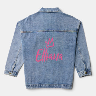 Chaqueta Vaquera Elliana La Reina Corona Rosa Para Las Mujeres Llam