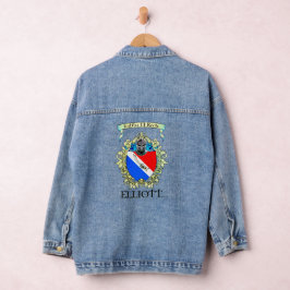 Chaqueta Vaquera Elliott Escudo Denim Coat para Mujeres