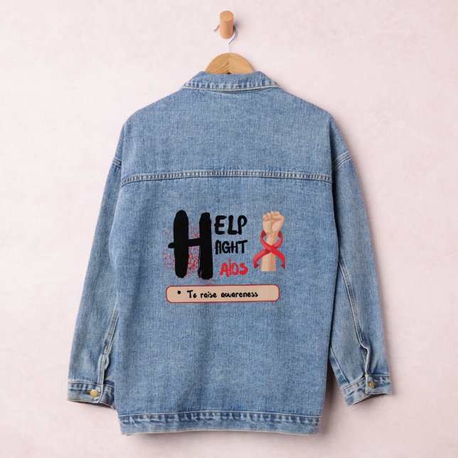 Chaqueta Vaquera Empoderamiento en Cada Puntada ,Ayuda a Combatir e (Hangar)