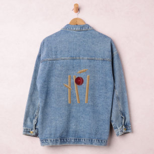 Chaqueta Vaquera En El Cricket, Las Damas Denim Jacket