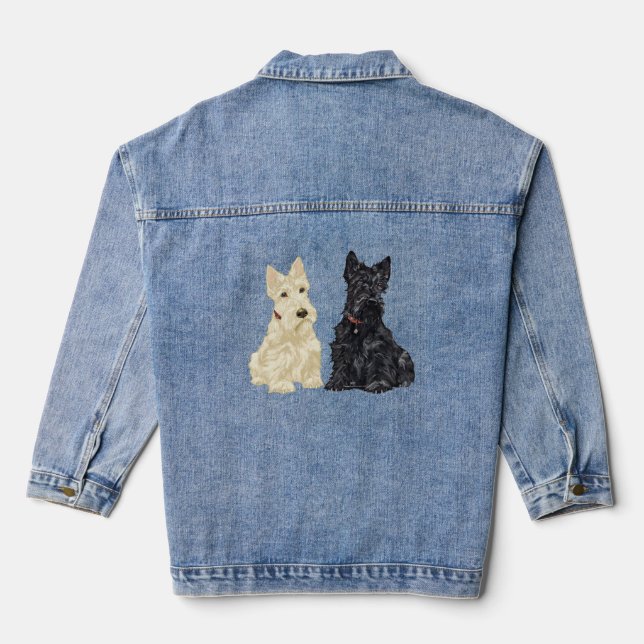Chaqueta Vaquera Encuentro de Terriers Escoceses (Reverso )
