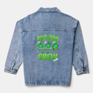 Chaqueta Vaquera Enfermera de Boo Boo de St Patrick S Day Shamrock 
