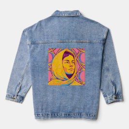 Chaqueta Vaquera Enigmatic Brazilian Woman in Vibrant Pop Art