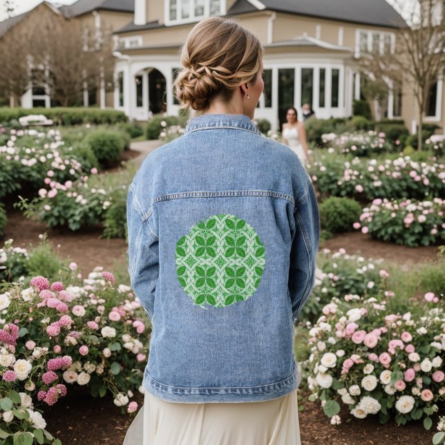 Chaqueta Vaquera Ensueño de hoja de encaje (Reverso Boda)
